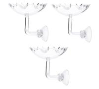 TOBBOMEY 3pcs Neocaridina Shrimp Feeder Bowl Acrylic Shrimp Food Dish Aquarium Feeder Bowl for and Fish Multifunctional Ornamental Supplies