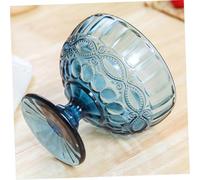 TOBBOMEY 3pcs Nordic Glass Dessert Bowls Creative Kitchen Tableware for Ice Cream Salad Soup Microwave Refrigerator Safe Decorative Serving Bowls for Home and Restaurant Use