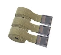 TOBBOMEY 3pcs Strap Cargo Fastening Belt Tie Outdoor Hold Camping Cargo Lashing Belt Sturdy Truck Lashing Stainless Moving Luggage Bands for Suitcases Olive Green Pp Webbing