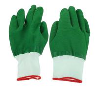 TOBBOMEY 4 Pairs Industrial Work Gloves Non Slip Puncture Resistant Breathable Safety Gloves for Gardening Construction Handling Glass and Household Cleaning