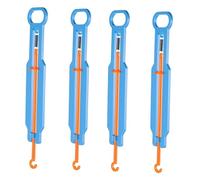 TOBBOMEY 4 Sets DIY Plastic Spring Scale for Students Educational Science Experiment Kit Balance Scale for Hands Learning Force and Mass Measurement Tool Classroom Teaching Aid