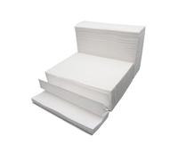 TOBBOMEY 400PCS Thickened Commercial Toilet Paper Towels Water-absorbent Bathroom Tissue for Home Kitchen Shop Natural Pulp Skin-friendly and High Temperature Resistant White Paper Napkins