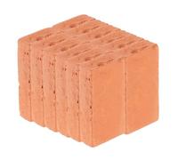 TOBBOMEY 40PCS Mini Bricks for Landscaping Turtle Tanks Terrariums Micro Garden Accessories Reusable Authentic Tiny Wall Bricks for DIY Miniature Scenery