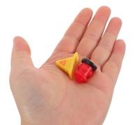 TOBBOMEY 40Pcs Miniature Traffic Cones and Road Signs Set, Micro Landscape Ornaments with Safety Cones and Barricade Signs, Small Garden Decorations and Pretend Play Accessories for