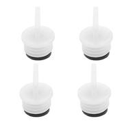 TOBBOMEY 4Pcs 26.5Mm Hot Water Bottle Stoppers Leakproof Screw Caps Replacement Sealing Plugs with Large Washer for Thermal Hot Water Bags Suitable for Home and Winter Use
