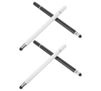 TOBBOMEY 4pcs 3-in-1 Stylus Pens for Touchscreens, Tablet Stylus Pencil Set with Disc, Silicone, and Fine Point Tips, Compatible with Phones and Tablets for Drawing, Writing, School