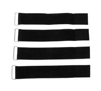 TOBBOMEY 4pcs Adjustable Elliptical Machine Pedal Straps Elastic Foot Bands with Iron Buckles for Home Gym Leg Training and Resistance Workouts Fit for Fitness Equipment