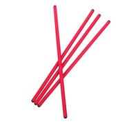 TOBBOMEY 4Pcs Bendable Red Walking Cane Holders for Wheelchair, Walker and Rollator Frame, 43X1.3Cm Flexible Clip Hooks for Mobility Aids and Desk Use