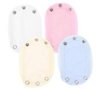 TOBBOMEY 4pcs Bodysuit Extenders for Boy Girl Jumpsuits Breathable Crotch Extenders for Newborn Comfort and Convenience