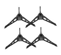 TOBBOMEY 4pcs Christmas Tree Base Holders Stable Support Brackets for Artificial Xmas Trees Easy Install Dark Green Polished Pole Stands for Holiday Decor