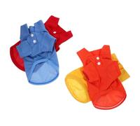 TOBBOMEY 4pcs Dog Apparel Breathable Dog Sweatshirt Cat Shirt for Pets Lightweight Spring Outfits for Festivals and Parties