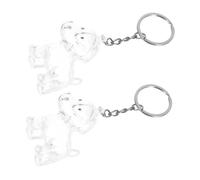 TOBBOMEY 4pcs Dog Hair Keepsake Keychain Capsule Memorial Storage Box for Pet Owners Compact Pet Hair Preservation Holder Bag Charm