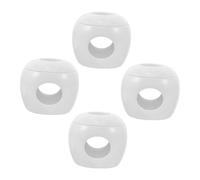 TOBBOMEY 4pcs Door Knob Covers Safety Door Handle Protectors for Childproof Round Lock Design Cushions Impact Prevents Accidental Opening Neutral Colors Secure Fit
