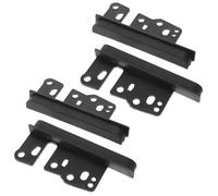 TOBBOMEY 4Pcs Double Din Car Audio Mounting Brackets Stereo Trim Bezel Dash Installation Kit Compatible with Toyota Corolla Previa - Vehicle Car Supply Dash Mounting Hardware