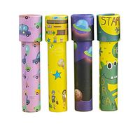 TOBBOMEY 4Pcs Educational Kaleidoscopes for Cognitive with Rotating Patterns Portable and Lightweight Plaything for Boys and Development and Fun Exploration Random Color