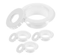 TOBBOMEY 4pcs Fire Sprinkler Escutcheon Cover Plates Recessed Sprinkler Trim Rings Protective Guard for Residential Commercial Ceilings Easy Installation Fire Head Protector