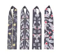 TOBBOMEY 4pcs Kids Samurai Headband: Tie On Sports Headwear with Dragon Koi Fish - Ninja Karate Sweatbands - Sushi Chef Bandana - for Boys Girls Birthday Cospaly Accessory