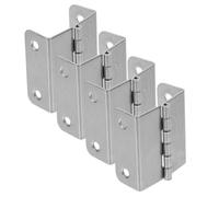 TOBBOMEY 4pcs Metal Four-fold Folding Hinges for Wooden Boxes and Furniture Cabinets Expandable Cabinet Door Hinges with Silent Smooth Operation for Versatile Home Use