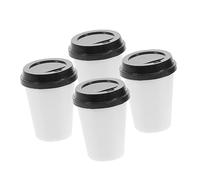TOBBOMEY 4pcs Miniature Coffee Cup for Dollhouses Decorative Tiny Coffee Mugs Versatile Dollhouse Accessories Charming Playful Elements for Creative Boys and Girls Scenarios for Themes