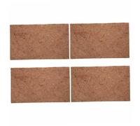 TOBBOMEY 4pcs Natural Coir Mat for Reptiles Coconut Fiber Substrate Liner for Bearded Dragons Lizards Snakes Comfortable Protective Terrarium Bedding