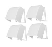 TOBBOMEY 4pcs Outlet Covers with Raised Large Cable PVC Socket Protectors for Outdoor and Bathroom Electrical Outlets for Weather Resistance