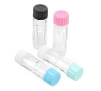TOBBOMEY 4pcs Practical Lens Case Box Rgp Hard Lens Case for Glasses Protective Portable Contact Storage