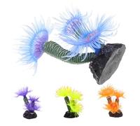 TOBBOMEY 4pcs Realistic Resin Aquarium Coral Decorations Artificial Fish Tank Ornaments with Oceanic Charm Multi Environment Compatible Natural Habitat Shelter for Freshwater Tanks