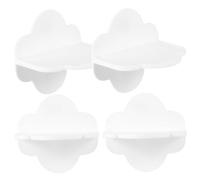 TOBBOMEY 4pcs Self-Adhesive Furniture Wall Anchors Anti-tip Cloud-Shaped Proofing Straps for Cabinets Bookshelves Dressers No Drilling Installation Safety Support