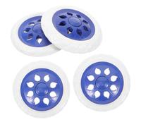TOBBOMEY 4pcs Shopping Cart Replacement Wheels Rubber Foam Kit for Trolley Folding Bag Laundry Walker and Grocery Cart Stable Easy Install