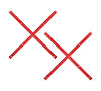 TOBBOMEY 4Pcs Skateboard Rib Bones Rails Red 14.34X0.71X0.28In Longboard Accessories for Tricks and Deck Protection