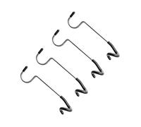 TOBBOMEY 4pcs Stainless Steel Hook Tent Pole Hanger Tent Lamp Light Hooks Outdoors Camping Light for Multifunctional Large Cast Iron