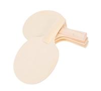 TOBBOMEY 4pcs Table Tennis Racket Bottom Plate Blank Indoor Unpainted Boy Girl Hard Painting Adults Paddle Table Tennis Racquet Butterfly DIY The Racket Wooden Beige
