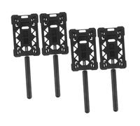 TOBBOMEY 4pcs Telescopic Parking Card Grabber with Rods Extendable Vehicle Toll Swiping Stick for Contactless Car Park Payment Hygienic and Convenient Gate Access Tool