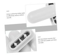 TOBBOMEY 4pcs Toilet Seat Bumper Pads Anti-Collision Toilet Lid Buffers with Anti-Slip Cushion for Bidet Attachment Reduce Noise and Protect Tank Wall