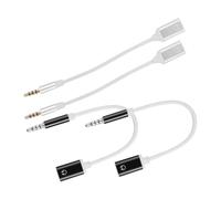 TOBBOMEY 4pcs Type C to Headphone Adapter Cord Compact Audio Converter for Smartphones Tablets Laptops High Fidelity Sound Transmission for Music Lovers