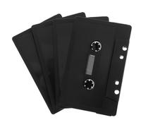 TOBBOMEY 4pcs Vintage Empty Cassette Tape Wall Decoration DIY Handcraft Retro Blank Audio Tapes for Home Office Study Artistic Wall Hanging