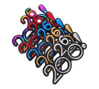 TOBBOMEY 5 Pairs Mark Glasses Party Supplies Lightweight Festival Eyewear for Years Eve Graduation Photo Booth Props