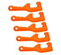 TOBBOMEY 5 pcs Heavy Duty Paint Can Opener Wrench Industrial Plastic Pail Lid Opener for Kitchen Essentials and Home Use and Robust Tool for Easy Bucket Opening
