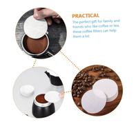 TOBBOMEY 500pcs Disposable Coffee Filter Papers for Dripper and Espresso Premium Smooth Texture High Air and Water Permeability White Single-use Filters Compatible with Coffee Machines and