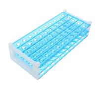 TOBBOMEY 50holes Laboratory Test Tube Rack Multi-Functional Tube Holder for Sampling Storage Display Compact Design for Chemistry Biology Experiments for Professionals Beginners