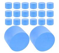 TOBBOMEY 50pcs Aquarium Filter Sponge Pads for Ant Nest Test Tubes Moisture Retention Ant House Sponge Plugs Replacement for Cat Fountain Filters Blue
