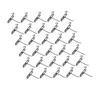 TOBBOMEY 50pcs Iron Grid Wall Hooks for Wire Shelving and Pegboards Versatile Heavy Duty Storage Hangers with Strong Load Capacity Adjustable Placement for Home Office Jewelry and