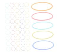 TOBBOMEY 50pcs Luminous Silicone Bracelet Bracelets Water Ring Game Bulk Toss Rings Bean Bag Game Plastic Bean Bags for Tossing Pool Hair Tie Lawn Silica Gel