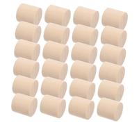 TOBBOMEY 50pcs Round Wooden Cylinders Building Blocks for Crafts Natural Unfinished Wood Safe Material for DIY Painting Educational Model Making Enhances Spatial Imagination and Fine Motor