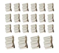 TOBBOMEY 50pcs Stainless Steel Solar Cable Clips with Spring Clamp Easy Install Wire Holders for Solar Panel Wiring Edge Cable Management for Safe Neat Arrangement