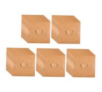 TOBBOMEY 50Pcs Vintage Kraft Paper CD Dvd Sleeves with Heart Button Closure Storage Envelopes for Organizing and Protecting Discs Multipurpose Kraft Paper Envelopes for Party and Photos