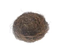 TOBBOMEY 5pcs 15cm Rattan Bird Nest Ornament Vine Weave, Artificial Home Bird Nest Decor for Garden and Easter Decoration