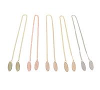 TOBBOMEY 5Pcs Metal Napkin Clips with Chain Bib Holder Clips for Adults Suitable for Dining and Seniors Random Color Random Color