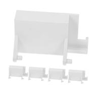 TOBBOMEY 5pcs Microwave Door Support Latch Bracket Replacement for Plastic Oven Door Switch DIY Oven Opening and Closing Parts for Easy Maintenance