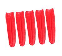 TOBBOMEY 5pcs Realistic Fake Tongue Props Soft Stretchable Long Red Tongue Prank Accessories for Halloween Stage Performance Comedy Tricks and Scary Pranks